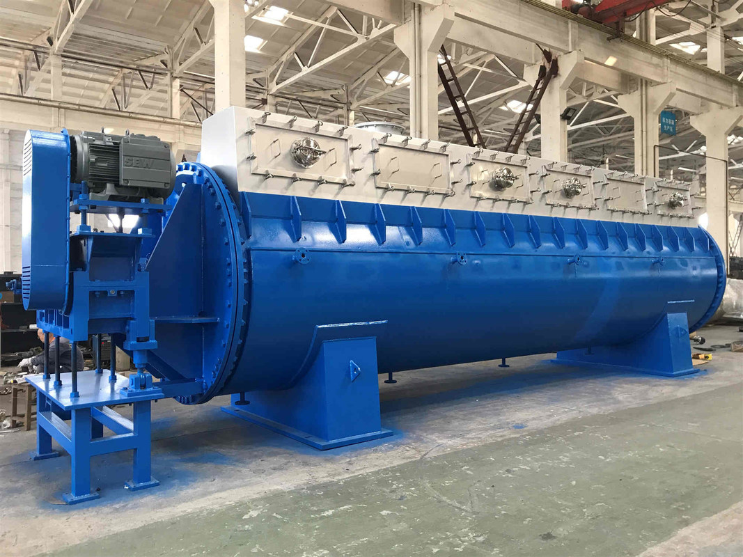 Horizontal Sludge Drying Equipment / Rotary Steam Tube Dryer Disc Drying