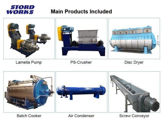 All Kinds of Fish Rendering Plant  Industrial Feather Meal Production Line